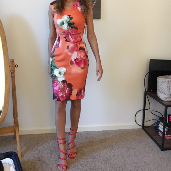 Calvin Klein Floral Dress - Picture 1 of 7